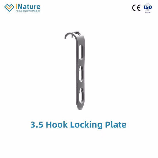 Pure Titanium Orthopedic Implants Ulnar Coronoid Locking Plate Elbow Joint