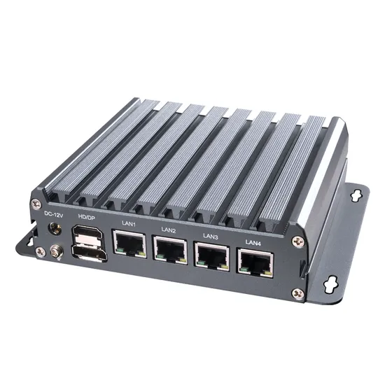 Piesia 12th Gen Intel Alder Lake N300/N95/N100 X86 4LAN Industrial Fanless Firewall Mini Computer Case Router Thin Client Mini PC with Poe 