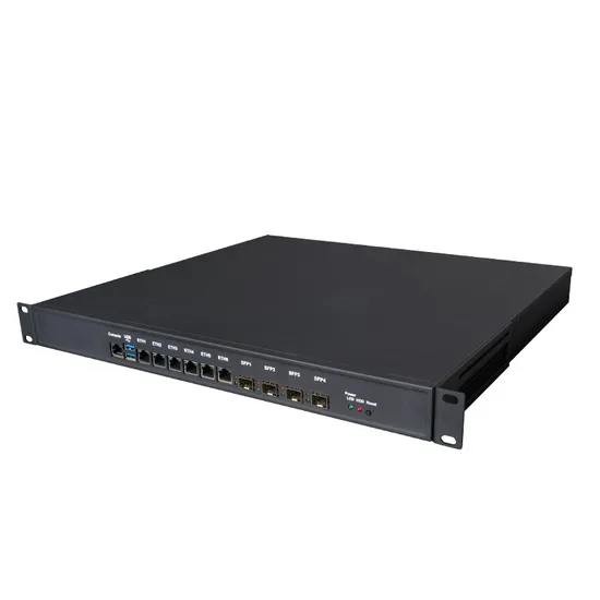 Piesia 1u Rackmount Case Pfsense Firewall Computer Intel 12/13th Gen Core I5 I7 I9 6 LAN SFP Network Router Security Server Firewall PC 