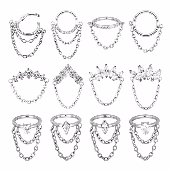 ASTM F136 Titanium Nose Ring O